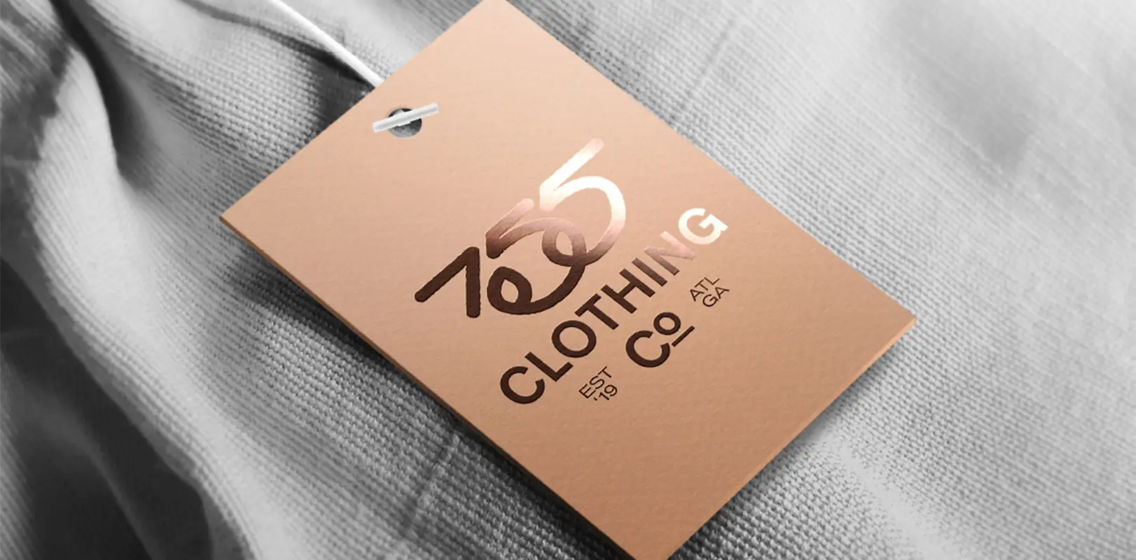Sports branding hang tag concept for the Atlanta Braves 755 Clothing Co. honoring "The Homerun King" Hank Aaron