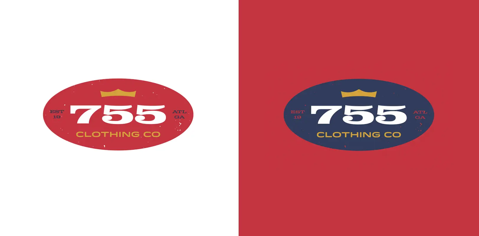 Official sports branding concept for the Atlanta Braves 755 Clothing Co. honoring "The Homerun King" Hank Aaron