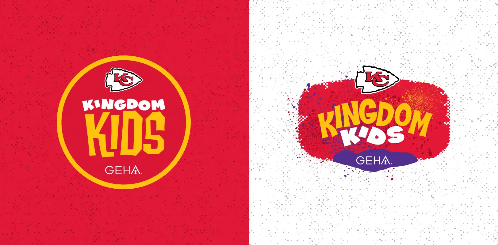 Sports logo design concepts for the Kansas City Chiefs Kingdom Kids program