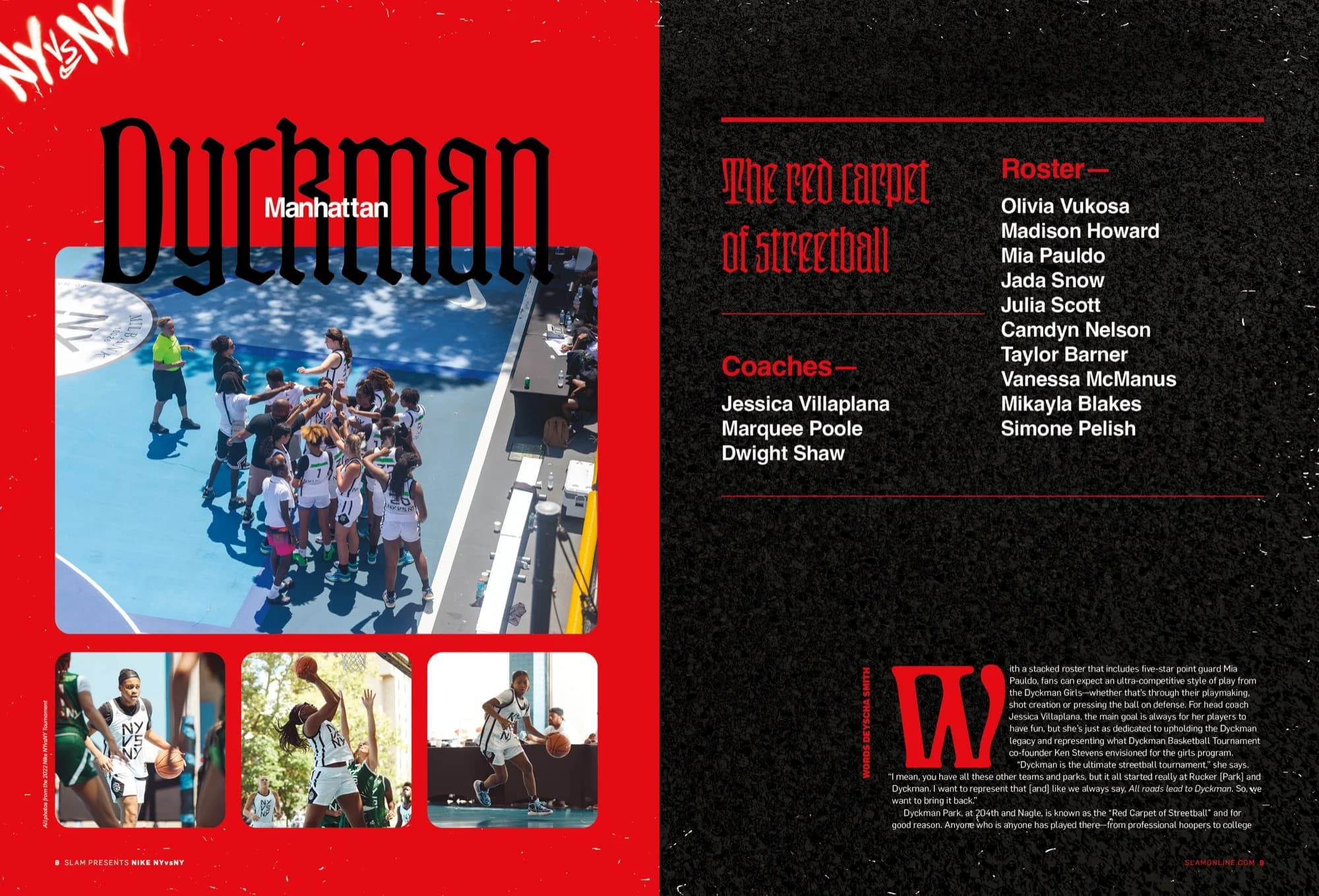 Dyckman team feature spread